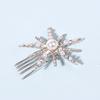 New Geometric Stars Moon Rhinestone Hair Clip Set Snowflake Star Bride Hairpins Women Side Clip Hair Barrettes Hair Accessories