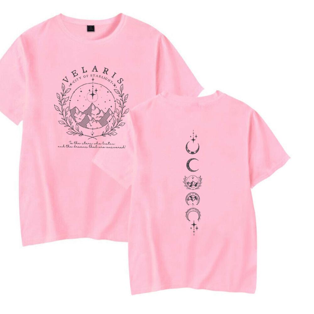 Velaris Skjorta Velaris Stjärnljusets Stad Nattens Hov Skjortor SJM Merch ACOTAR T-shirts Unisex Trendiga Harajuku Casual Toppar