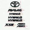 8pcs/set Matte Black  ABS RAV4 Covering In 2019-2023for R SE AWD Hybrid OUT EMBLEM OVERLAY Car Accesorios TL1