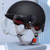 Casque de moto pour hommes et femmes, classique, rétro, scooter, demi-casque, ultraléger, pour vélo, VTT