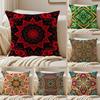 Bohemian Ethnic Decorative Cushion Cover Silky Short Plush DoubleSided Printed Pillow Case for Sofa All Seasons Home Decor Gift