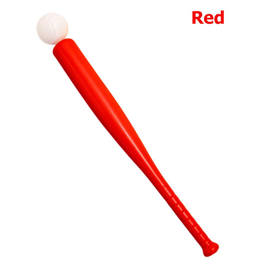 45cm Plastová protiskluzová baseballová pálka s 5.5cm Baseballovou míčkou Venkovní interaktivní míčové hry Kreativní Baseballový trénink Dárky na párty