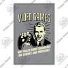 Decor Funny Gamer Vintage Tin Sign Plaque Metal Poster Retro Gaming Room Wall Art Painting for Home House Decoration