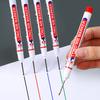4Pcs Long Head Marker Pen Multi-purpose Waterproof Quick-drying Oil Based Woodworking Decorative Pen for Worksite