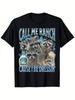 Funny Raccoon Meme T-Shirt - Call Me Ranch & Ranch Dressing Slogan with Raccoon