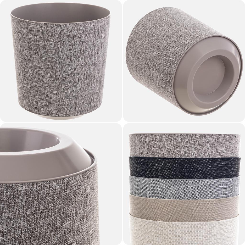 KADAX Vaso Vaso Para Flores Cachepô Plástico Suporte Para Flores 19cm Taupe