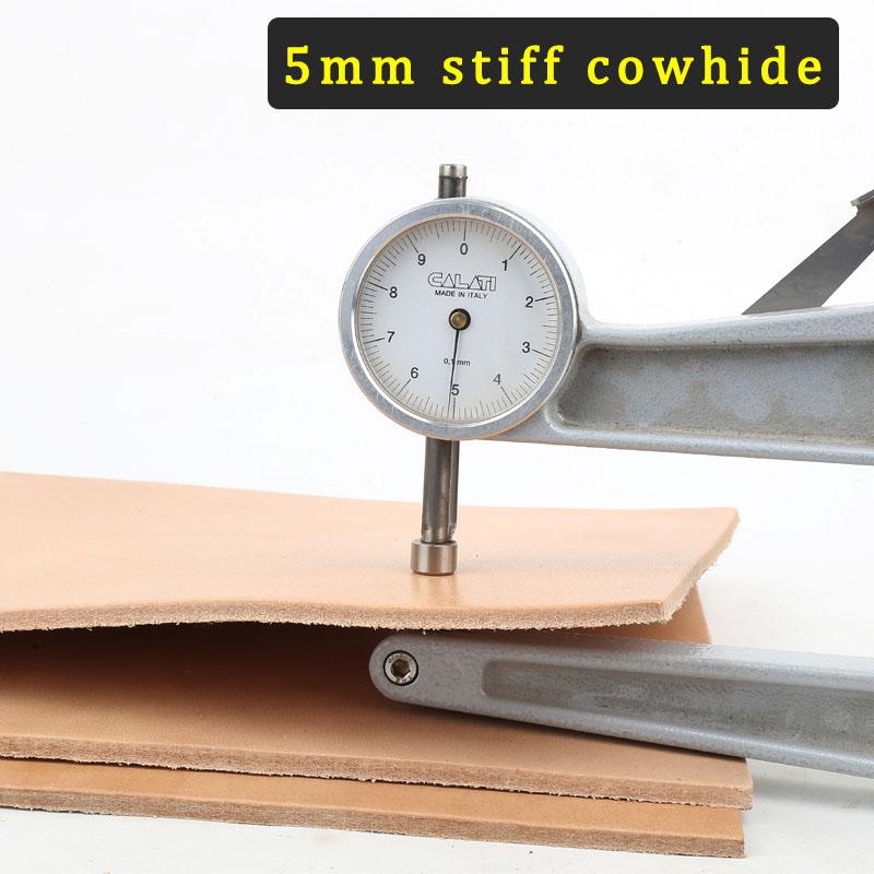 5mm thick stiff top layer buffalo vegetable tanned cowhide leather swing knife handmade DIY scabbard saddle table cushion