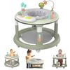 Baby Walker with 5 Adjustable Heights Baby Activity Center Features 360° Swivel Seat Music Detachable Toys Bounce Foot Pad