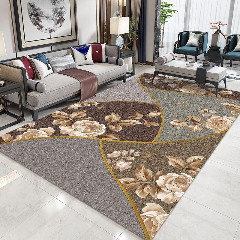 3D Corful Rose Flower Carpet Living Room Bedroom Dining Room Area Rugs Anti-slip Mat Wedding Red Carpet Doorway Mat