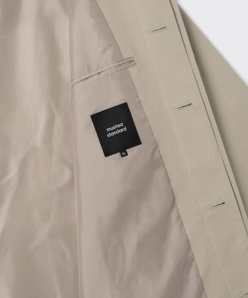 Musinsa Standard Oversized Balmacaan Trench Coat [Beige]