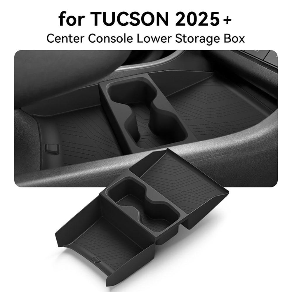 Für 2025 2026 Hyundai Tucson Limited Hybrid Konsolen-Organizer-Schale Armlehnen-Aufbewahrungsbox (NUR für elektronische Schaltung)
