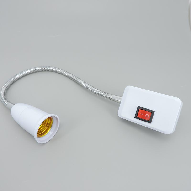 23cm 53cm AC 110V 220V E27 US Plug Lamp Bulb Flexible Light Bases Holder Converter Switch Adapter Power Socket