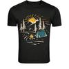 Vintage Camping Mountain Sunset T-Shirt - Outdoor Campfire