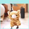 Plush Cat Keychain With Short Pile Fabric For Bag Decoration And Gift