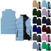 Chaleco casual y de moda sin mangas para hombre, chaqueta de algodón estampada de color sólido