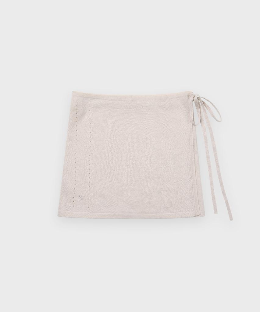 Sinun Sheer Layered Skirt (Light Grey)