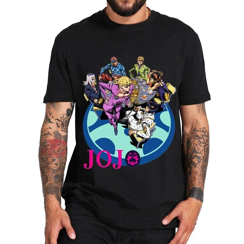 Anime Jojo Bizarre Adventure T-shirt unisex da donna estiva in cotone per bambini, top hip hop, Shoto Todoroki, maglietta per bambini