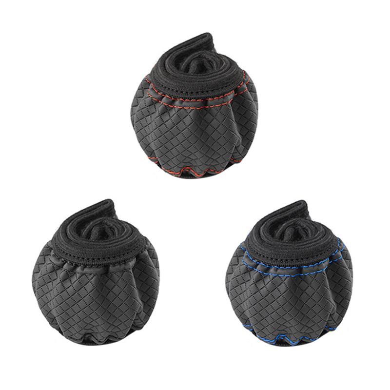 Car Steering Wheel Cover Microfiber Leather Anti Slip Cushion Universal for 38cm Steering Wheels CLE