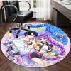 1pc KPop Demon Hunters18 Print Round Carpet Chair Round Carpet Suitable for Bedroom Living Room Home Decorative Carpet