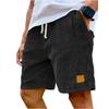 Herren Vintage Logo Bestickt Cord Kordelzug Locker Lässig Mode Shorts Weich Atmungsaktiv Täglich Outdoor Hosen