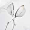 Roestvrij Staal Thee-infuser met Handvat Gaas Drukknop Bal Theezeef Herbruikbare Metalen Thee-infuser met Tang Klem voor Losse Thee Kruiden Specerijen