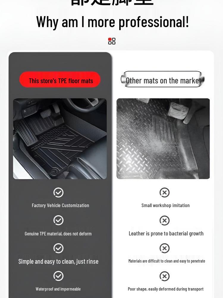 Honda Civic 8th-11th Gen TPE Full Coverage Car Floor Mats