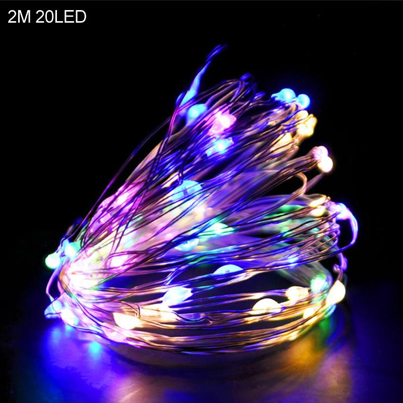 2M 20LED Weihnachtsmann Schneeflocke LED Lichterkette Weihnachtsdekoration für Zuhause Weihnachtsbaumschmuck 2025 Navidad Kindergeschenk Neujahr