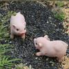 Animal Garden Statue, Cute Pig Funny Outdoor Sculpture, Resin Lawn Ornaments Decor, Indoor OutdoorFigurines For Garden Lawn