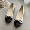 Mode Printemps Femmes Ballerines Chaussures Femmes Mocassins Slip-on Peu Profonds Grande Taille Nœud Papillon Chaussures Plates Décontractées pour Femmes Zapatos Mujer