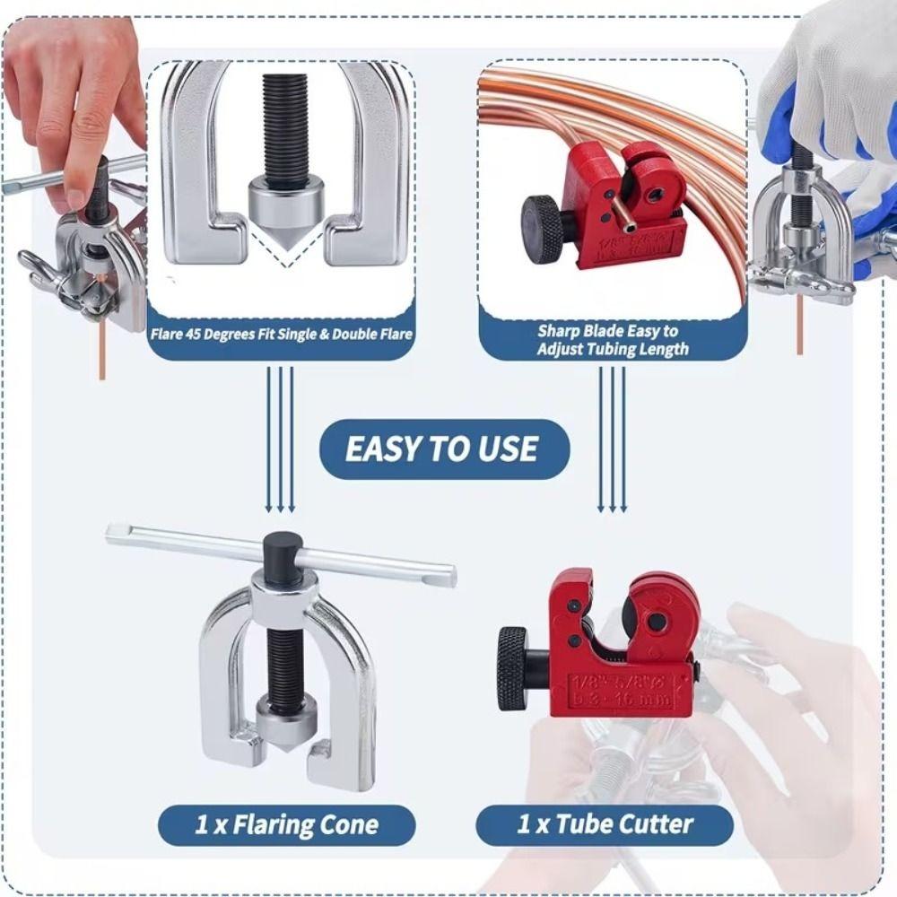 High-Quality Brake Line Flaring Tool Set Eccentric Flaring Swaging Tool Industrial Use