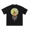 Japanese Retro Anime Jojo's Wonderful Adventure Summer Two-dimensional Peripheral T-shirt Short Sleeves Plus Size Loose Soft Tee
