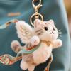 Weicher Plüsch Hirsch Anhänger – Niedlicher & Flauschiger Schlüsselanhänger Taschenanhänger, Kawaii Tier Geschenk für Frauen und Teenager