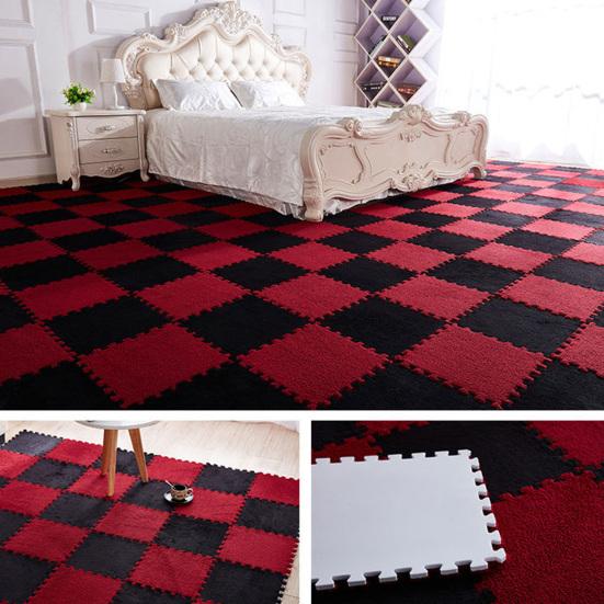 2Pcs Area Rugs No Pilling Sound Insulation Absorb Water Durable Foam Puzzle Rugs Carpets Household Supplies