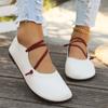 Nouvelles chaussures plates décontractées de marque pour femmes, chaussures plates en cuir japonais à bout carré, mocassins à bande étroite vintage, chaussures de luxe