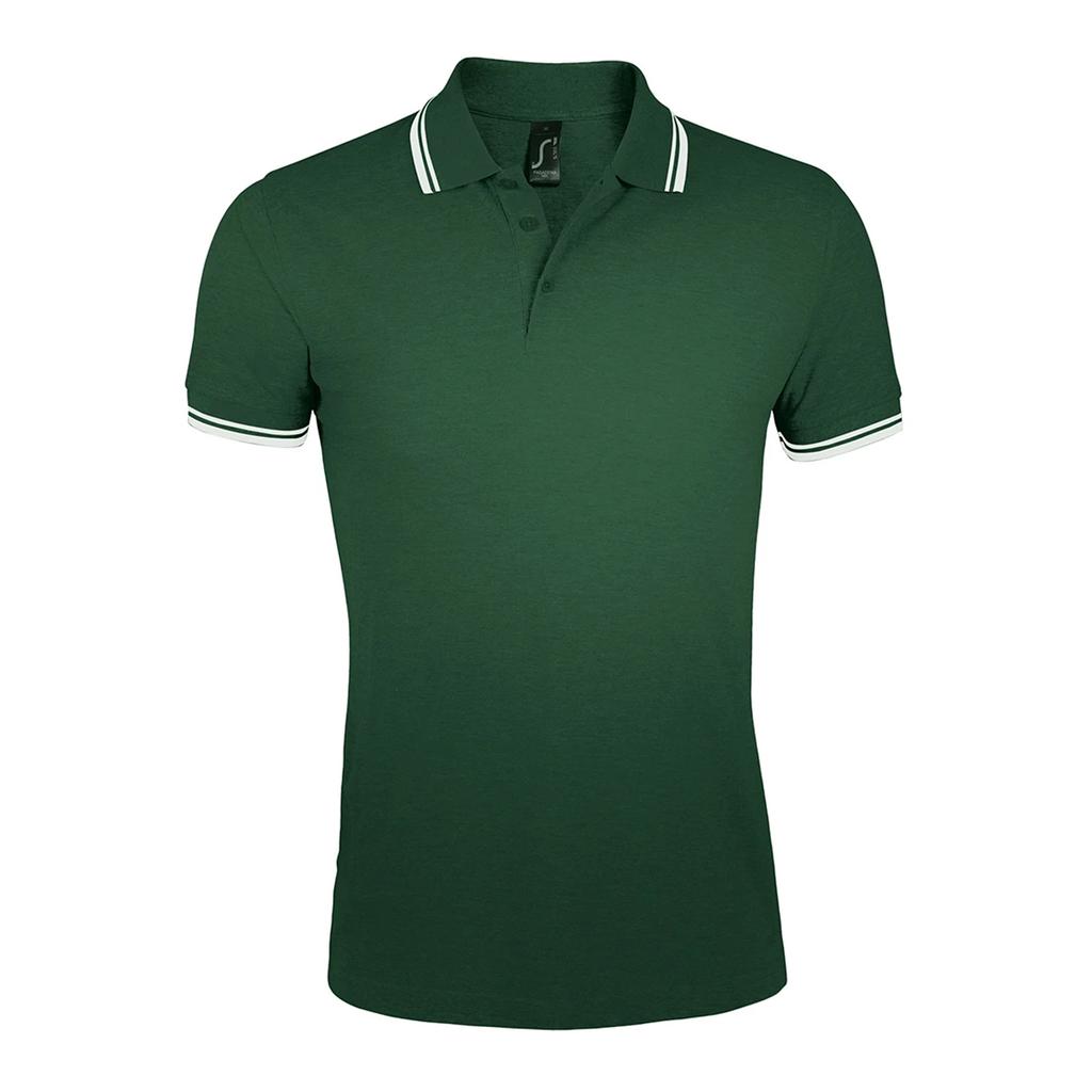 SOLS Mens Pasadena Tipped Short Sleeve Pique Polo Shirt