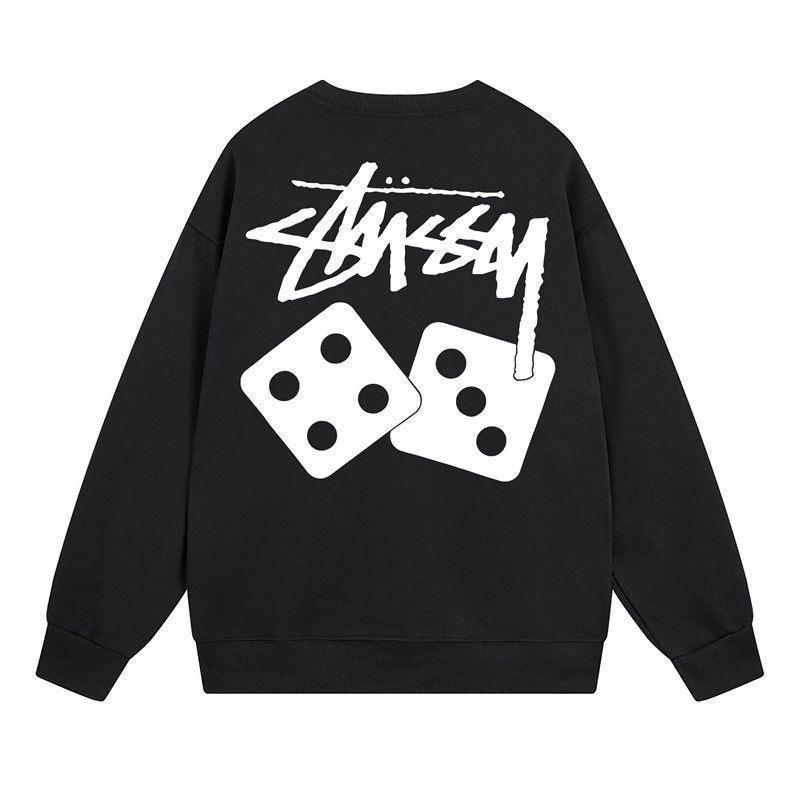 Unisex Stusy Printed Pure Cotton Round Neck Sweatshirt - Trendy, Loose, Casual Style