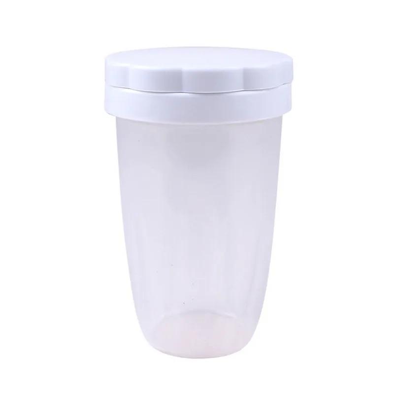 Household Plastic Powder Chocolate Shaker Icing Sugar Powder Flour Powder Cocoa DIY Coffee Sifter Shaker With Cover Bakeware