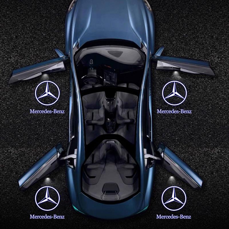 LED Car Door Welcome Light Projector Laser Logo Ghost Lamps For Benz W222 S Class S63 Amg 2014- 2018 2019 2020 2021 Accessories
