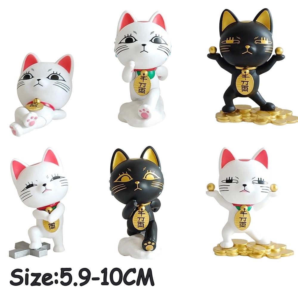 Anime Peripheral Turbo Granny Figure Kawaii Lucky Cat Turbo Granny Action Figure Desktop Car Decorate Ornament Crafts Toys Gifts