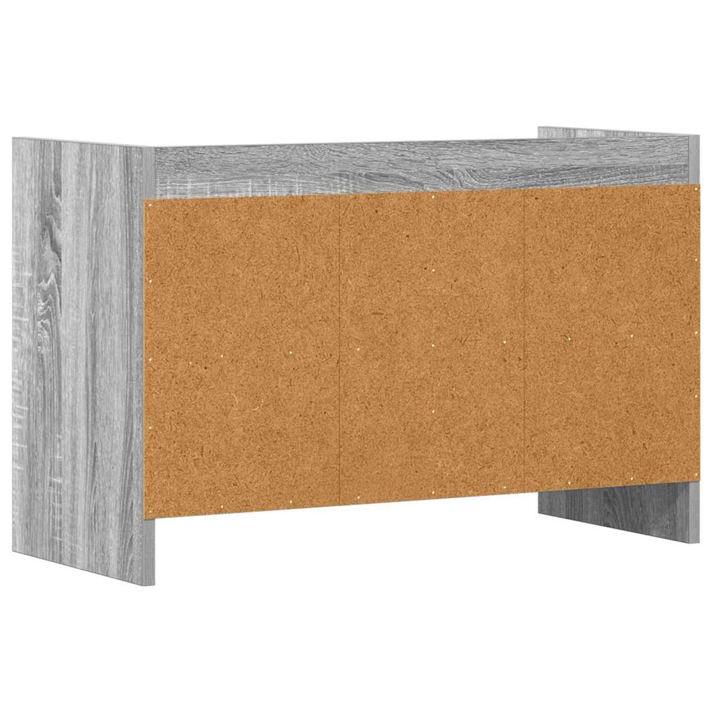 TV Stand 71.5 X 33 X 47 Cm Grey Sonoma Particleboard