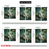 2pcs 2D flat printing Curtain White Tiger Jungle Digital Printed Polyester Drapes Party Decorations Use for Bedroom Office
