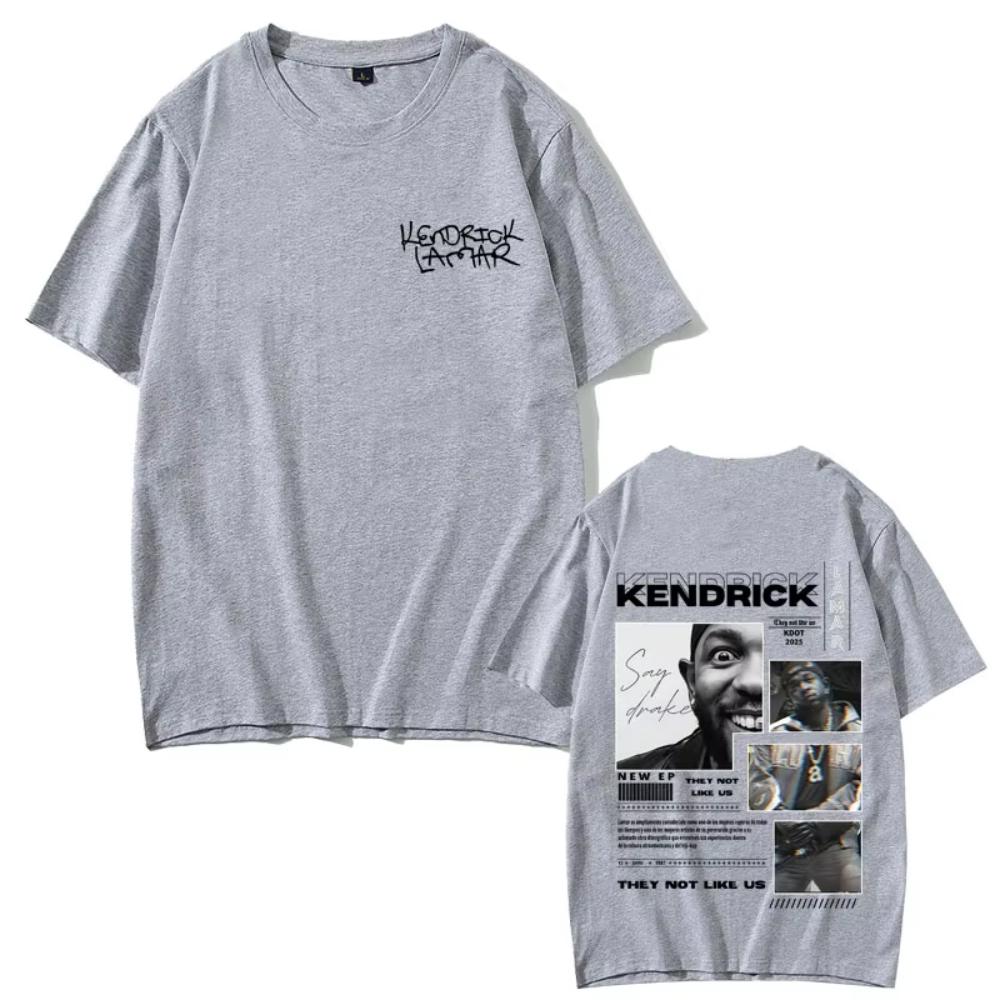 Rapper Kendrick Lamar They Not Like Us Merch T-shirts Male Vintage Casual T Shirt Men Women Fashion Cool Streetwear