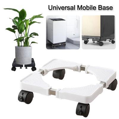 Vetilated 4 Caster Wheels Movable Base Stand Support Adjustable Height Refrigerator Base Heavy Duty Washing Machine Base Kitchen