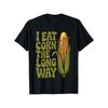 Funny "I Eat Corn The Long Way" Adult Joke T-Shirt for Men & Women - Corn Diagram Graphic Tee, Casual Short Sleeve Shirt