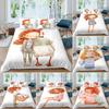 Cartoon Girl Pattern Duvet Cover Set, Cute Girl Goose Portrait Bedding Set For Child, Oil Painting Style Duvet Cover