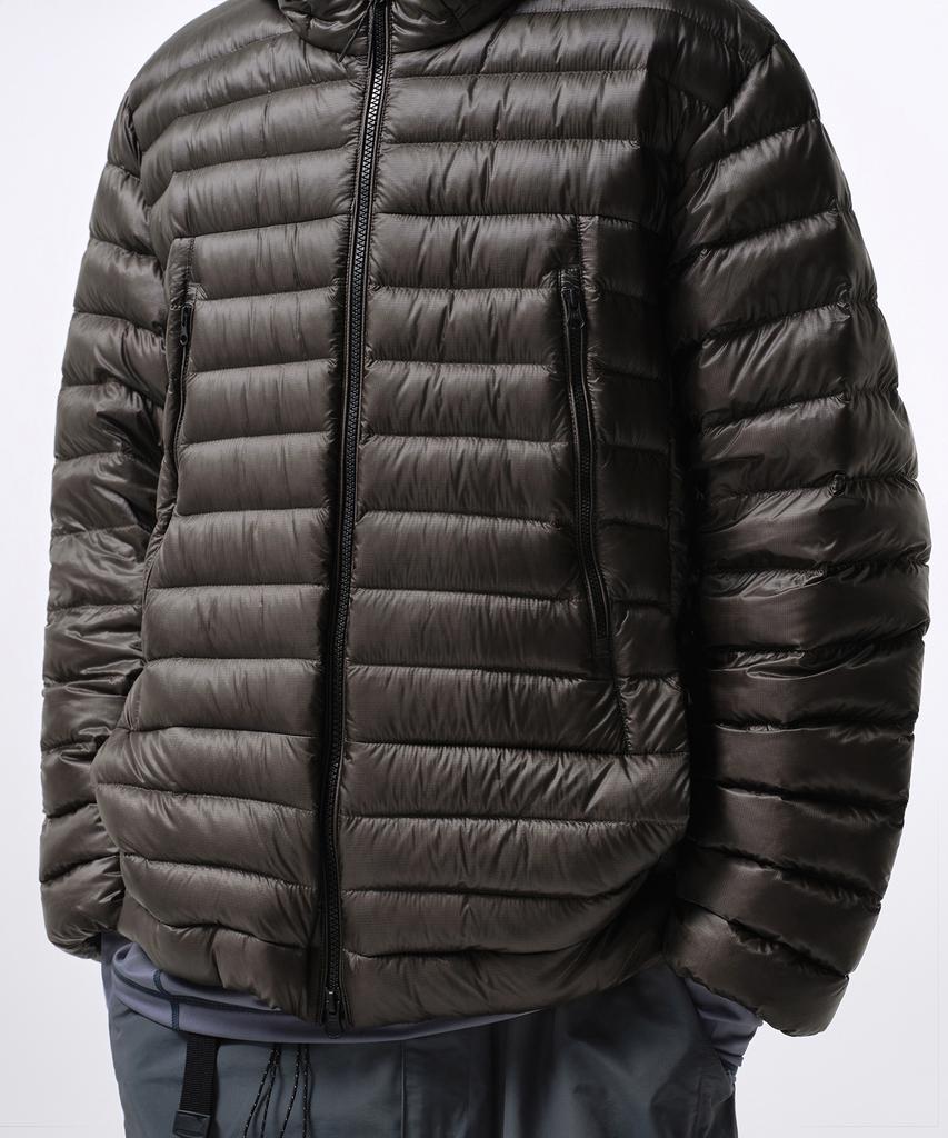 Musinsa Standard [City Leisure] Sheer Ripstop Hooded Light Down Jacket [Mud Grey]