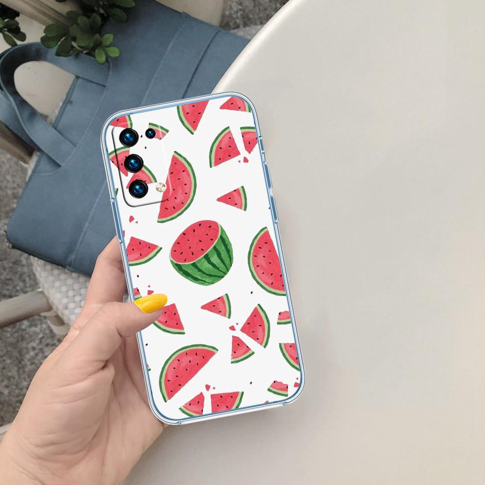 LO21 Cartoon Fruit Watermelon Case for LG K22 K30 K40 K40S K41 K42 K50 K50S K51 K51S K52 K61 K62 K71 K92 Q60 Q61 V40 V50 V60
