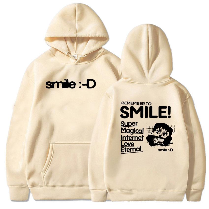 Print Clothes Porter Robinson Smile World Tour Hoodies Women Winter Hooded Sweatshirts Kawaii Cartoon Graphic Sudadera
