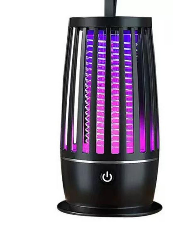 Rechargeable Electric Mosquito Killer Lamp with Swatter & Light Wave Attracts Mosquitoes for Insect Control