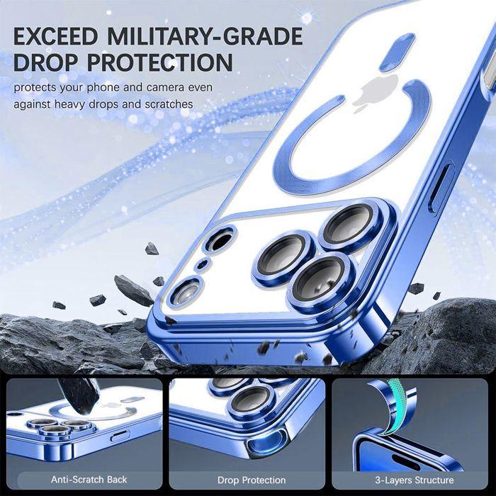 Protective Case - BOOLING - iPhone 17 Pro - Silicone - Magnetic Circle - Shockproof